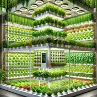 DALL E 2024 07 22 17 28 29 A detailed vertical farm with advanced hydroponic systems The scene includes multiple layers of crops such as leafy greens herbs and vegetables gro DALL E 2024 07 22 17 28 29 A detailed vertical farm with advanced hydroponic systems The scene includes multiple layers of crops such as leafy greens herbs and vegetables gro